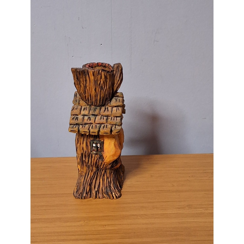 Handcrafted Set Of Wooden Sculptures. Very Detailed Whimsical Set. Lot Of 4 - Picture 3 of 16